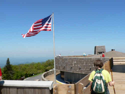 The observation deck of the visitor center.