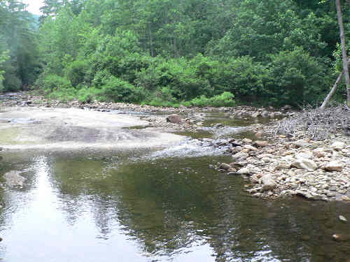 The Whitewater River (lower than normal due to drought)