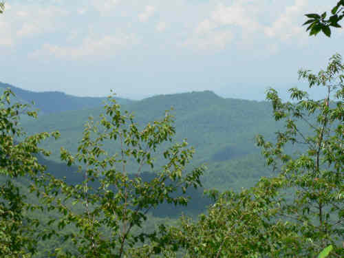 You get a few views of the surrounding mountains.