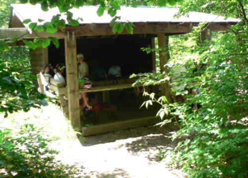 We had lunch at the Muskrat Creek Shelter.