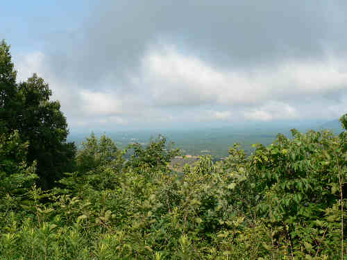 As we climb the mountain, we start to get an occasional view.