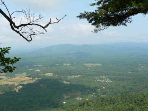From the top of the upper cliffs.