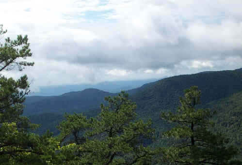 One of the first mountain views.
