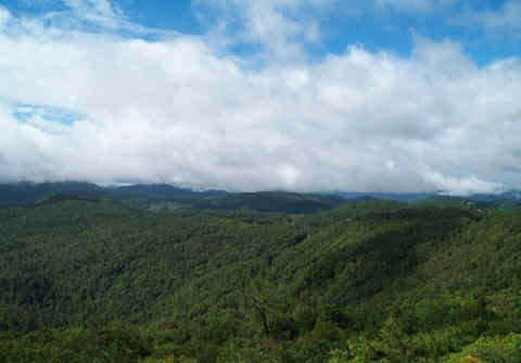 The clouds are starting to break up.