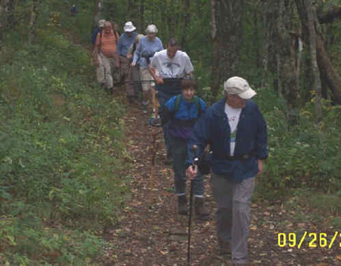 Here, we are about a quarter mile from the summit of Standing Indian Mountain.