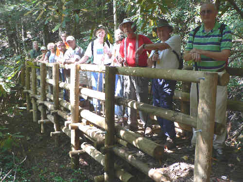 Our group trying out the new bridge.