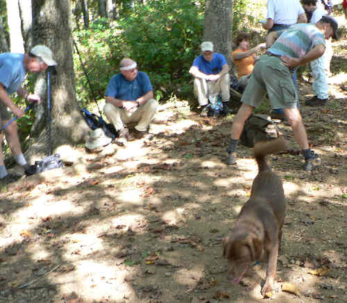 Lunch break at Chattahoochee Gap.
