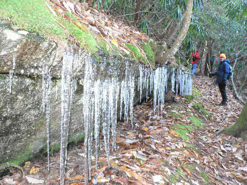 We have our first icicle sighting of the season!