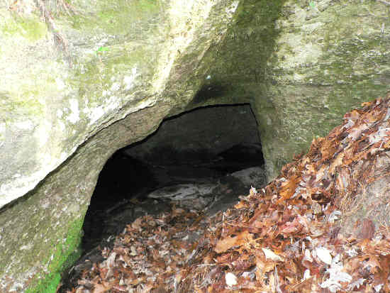 We approach the opening of Roman's Den.