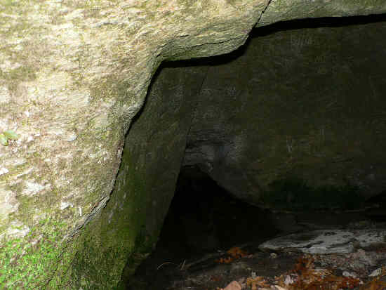 As we enter the cave, we are glad that we brought a flashlight!