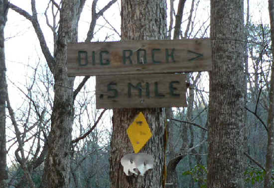Trail sign for our next destination..