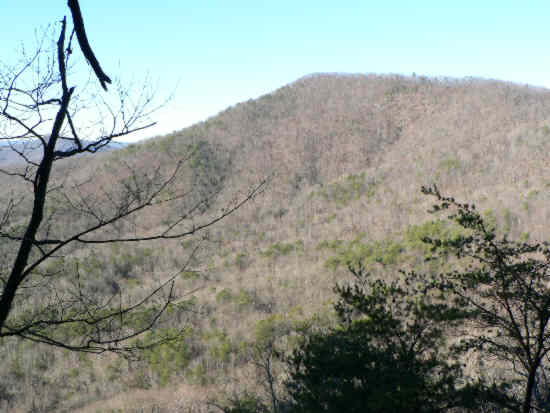 From Big Rock, we get this view of Rainey Mountain.
