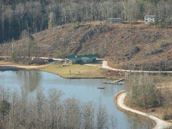 Telephoto of Camp Rainey Mountain from the same location.