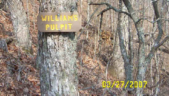 William's Pulpit, named after Bartram Trail volunteer William Haselden, a retired minister.