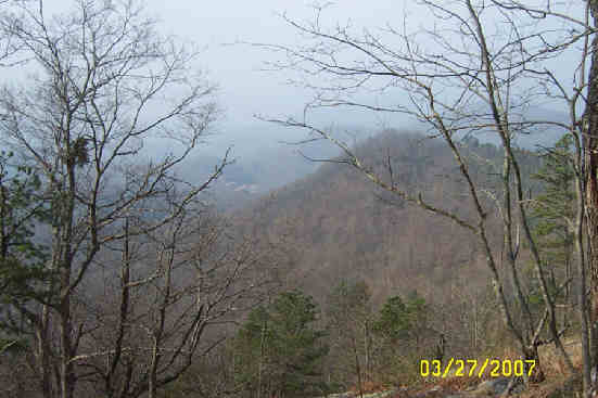 Mountain beauty on a hazy day.
