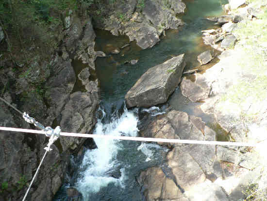 A view from the suspension bridge!