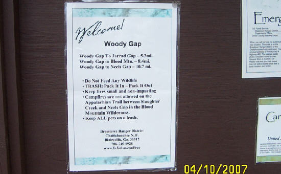 Information board.