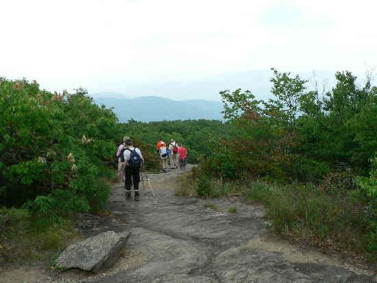 Starting our trip down the mountain.