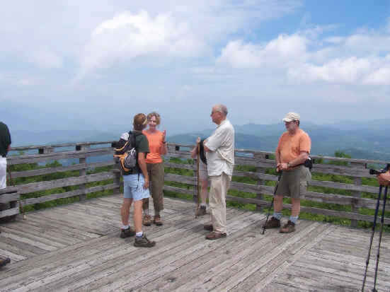 Lunchtime at Rabun Bald (elevation 4,696 ft.)