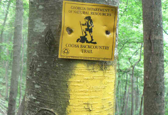 Trail markers for our second trail today.