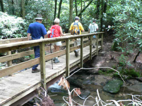 Shortly into the hike, we cross this nice foot-bridge.