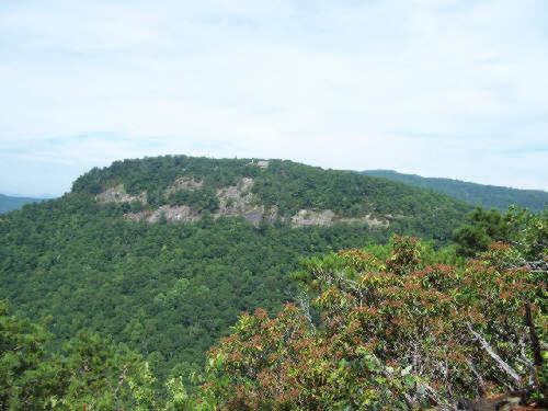 Here, we look across to our lunchtime destination. "The Mountain".