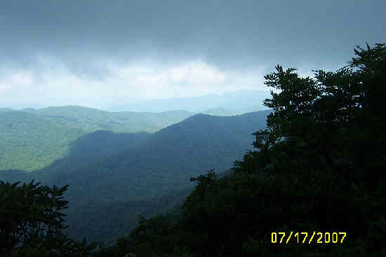 The view from the summit of Standing Indian.