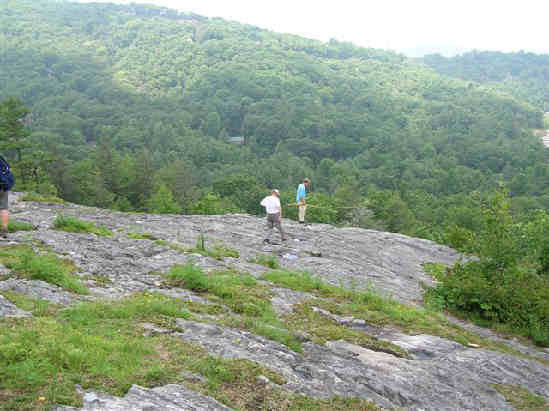 We explore Sunset Rocks (overlooking Highlands).