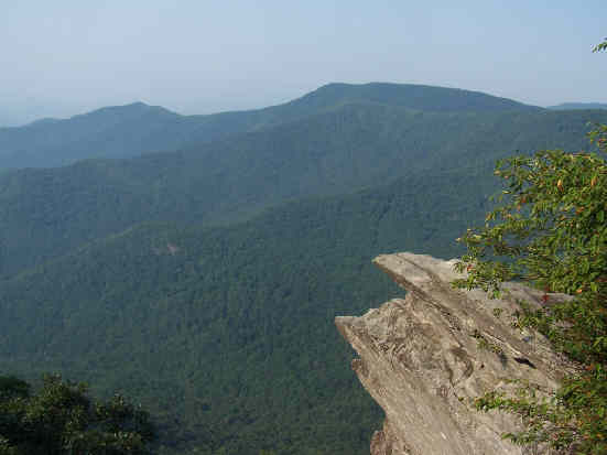 The famous rock out-crop named for General Pickens (Revolutionary War) who had a rather large hook nose. .