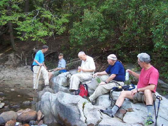 Lunchtime on the Chattooga River!
