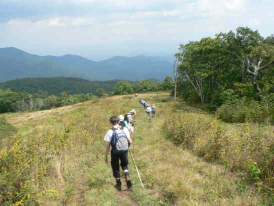 Headed back down the mountain!