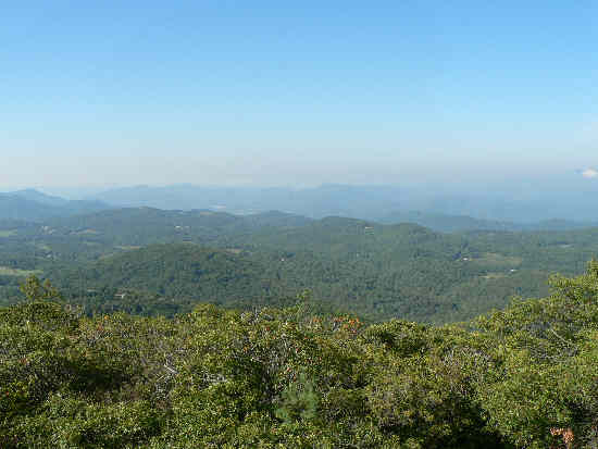 View one from the Summit of Scaly Mountain. .