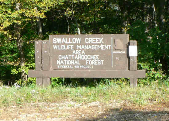 Sign at Tray Gap. .