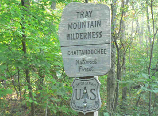 Wilderness marker.