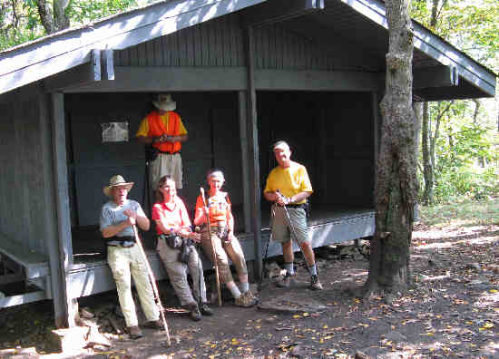 The Tray Mountain Shelter.