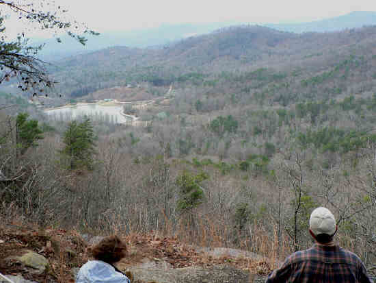 We had lunch at Big Rock overlooking Camp Rainey Mountain.