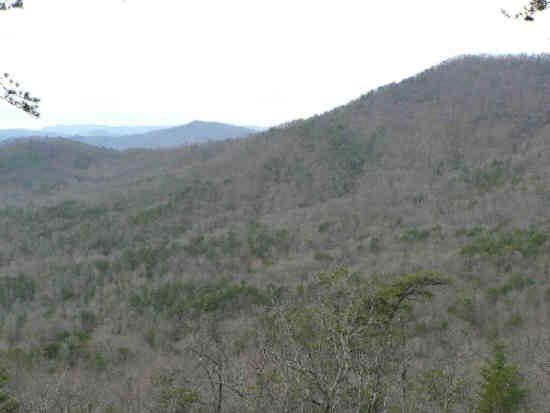 Looking from Big Rock over to Rainey Mountain.