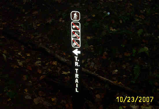 The trail is very well marked.