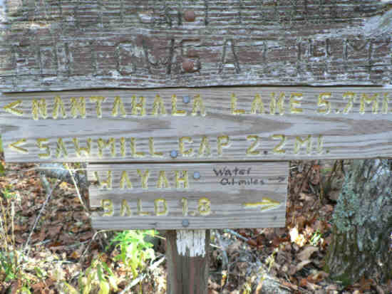 After 2.2 miles, we join the Appalachain Trail.
