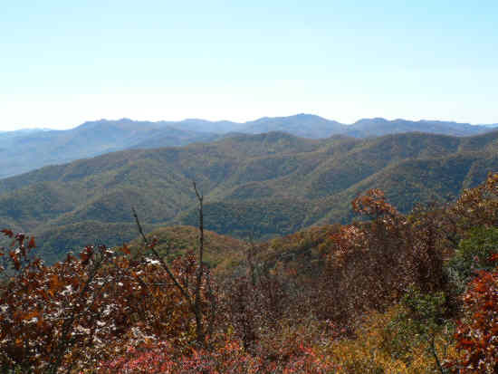 A view from Wayah Bald..