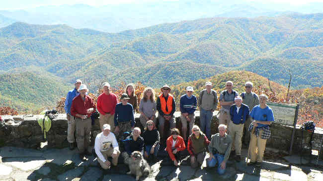 Our group at Wayah Bald.