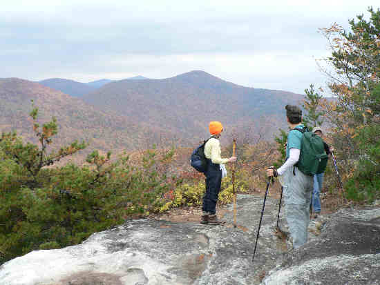 Arriving at Pinnacle Knob!