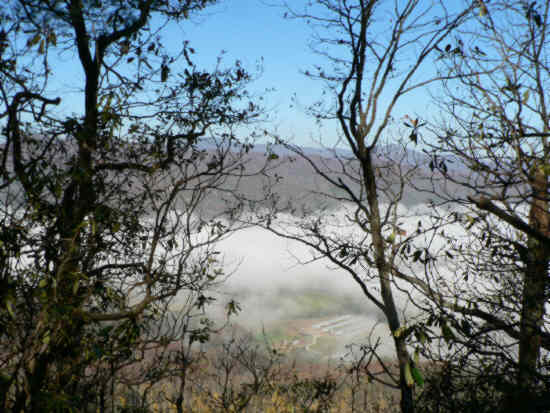 The view as we near Lookoff Mountain overlook. .