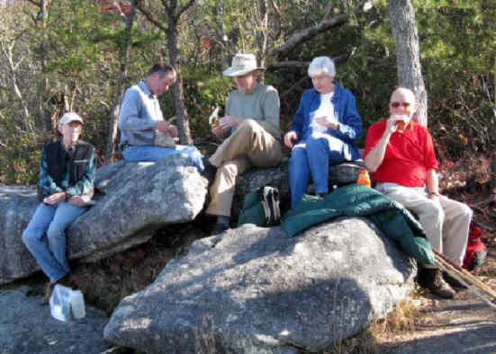 Lunchtime at Lookoff Mountain!