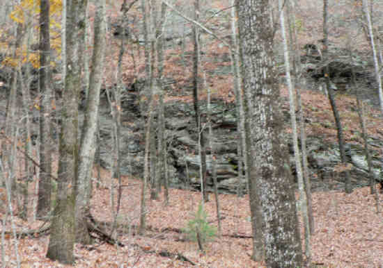 We pass some nice rock cliffs along the way. .