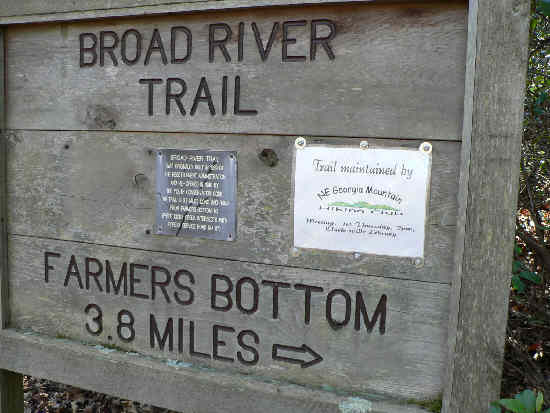 Nice trail sign near the start.