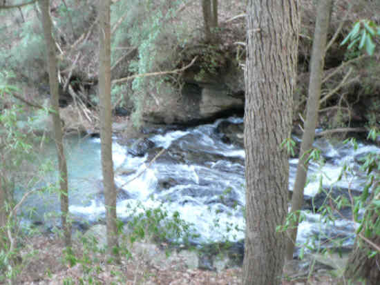 Nice rapids along Dicks Creek.