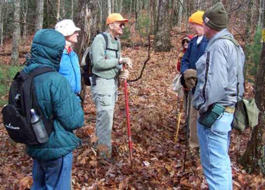 We met up with John Ray, author of the Bartram Trail Guide Books. John was out doing some trail maintenance (see the red handled trail implement). John is frequently found out on the trail making it better for hikers to enjoy.