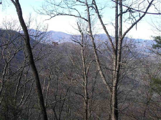 Nice mountain views looking back toward Brasstown Bald. .
