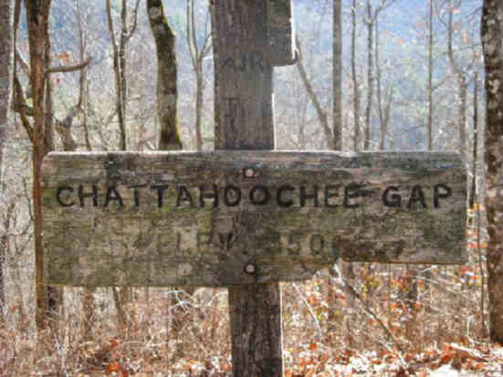 Chattahochee Gap on the Appalachian Trail.